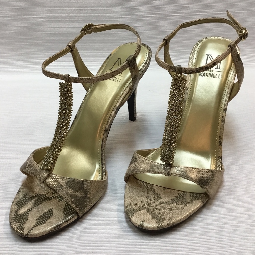 Exciting Heels with Rhinestones. M by Marinelli - Picture 1 of 6